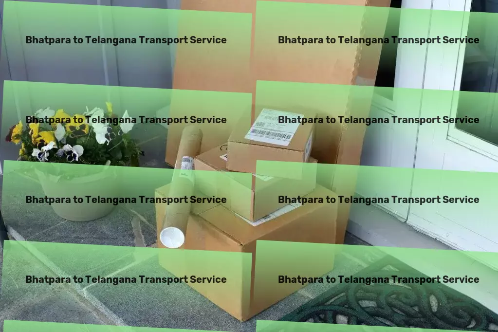 Bhatpara to Telangana Luggage Courier Long-distance cargo services